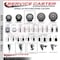 Service Caster 4'' Gray Poly Swivel 1-5/8'' Expanding Stem Caster with Brake SCC-EX20S414-PPUB-TLB-158 - alternate 3